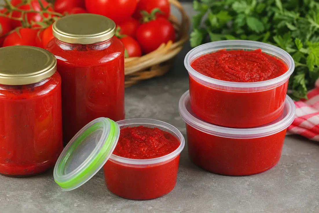 رب گوجه فرنگی خانگی با غلظت طبیعی و رنگ دلپذیر